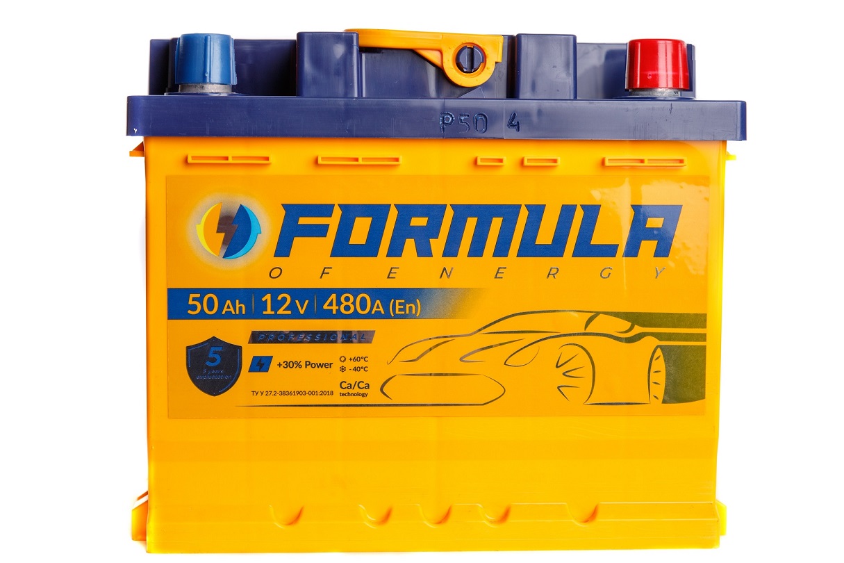 Акумулятор легковий Formula of energy professional 6СТ-50(0), 12B, 50Ah, 480A, плюс праворуч (R+) кальцієвий (Ca/Ca), 242x175x175мм (FPROF050E0)